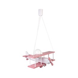 Lampa wisząca Samolot duży różowo-biały