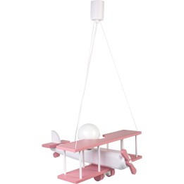 Lampa wisząca Samolot duży różowo-biały
