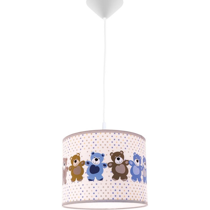 Lampa dziecięca wisząca z Misiami fi25
