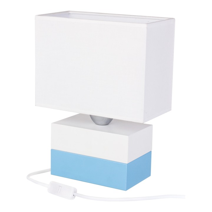 Lampa stołowa Colorato             błękitno-biały