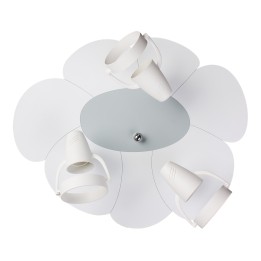 Lampa sufitowa plafon Płatek biało-szary