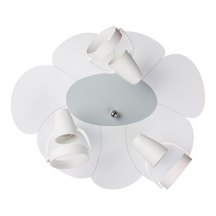 Lampa sufitowa plafon Płatek biało-szary