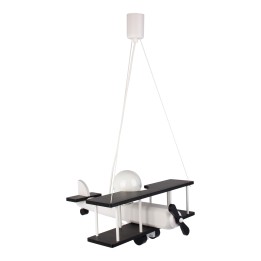 Lampa wisząca Samolot duży czarno-biały