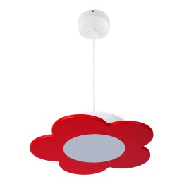 Lampa wisząca Fiore LED czerwony