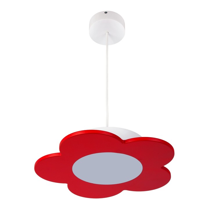 Lampa wisząca Fiore LED czerwony