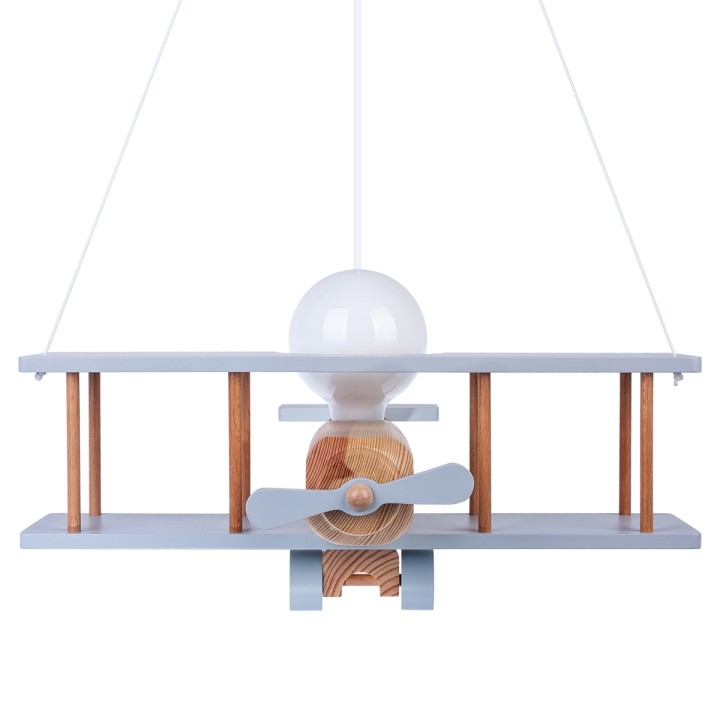 Lampa wisząca Samolot duży szaro-naturalny