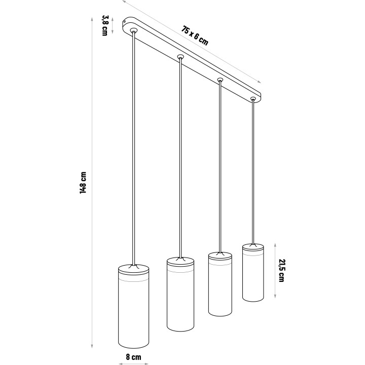 Lampa wisząca BARREL-4
