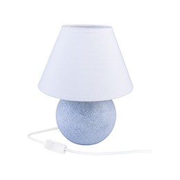 Lampa stołowa Kula szary marmur