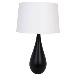 Lampa stołowa komodowa VASE - czarna
