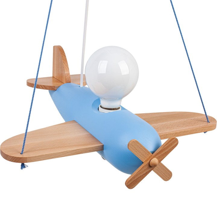 Lampa wisząca Clipper naturalno-błękitny