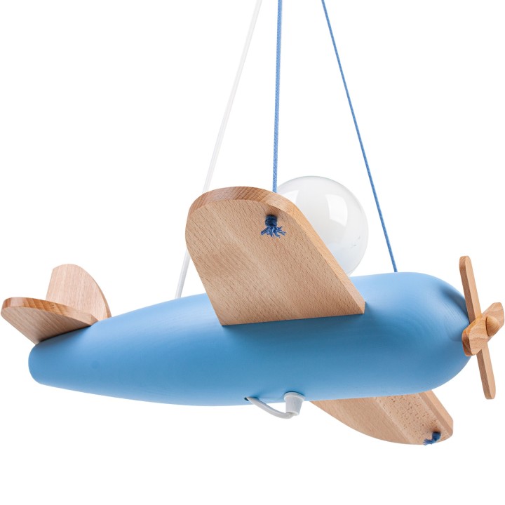 Lampa wisząca Clipper naturalno-błękitny