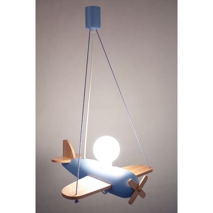 Lampa wisząca Clipper naturalno-błękitny